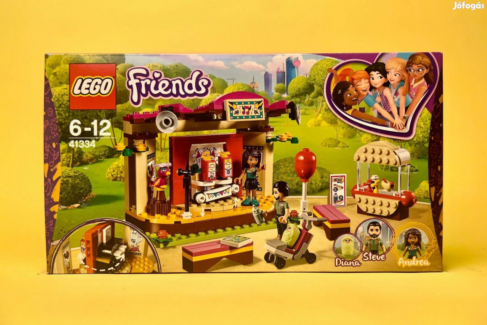LEGO Friends 41334 Andrea's Park Performance, Új, Bontatlan