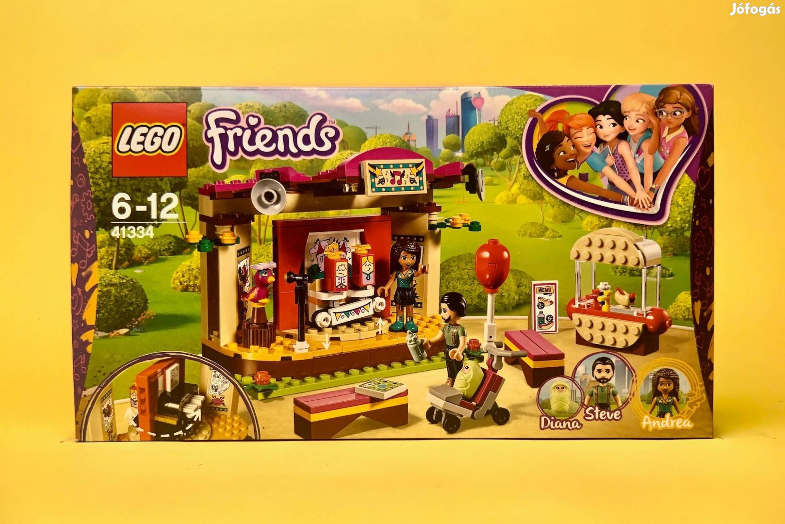 LEGO Friends 41334 Andrea's Park Performance, Új, Bontatlan