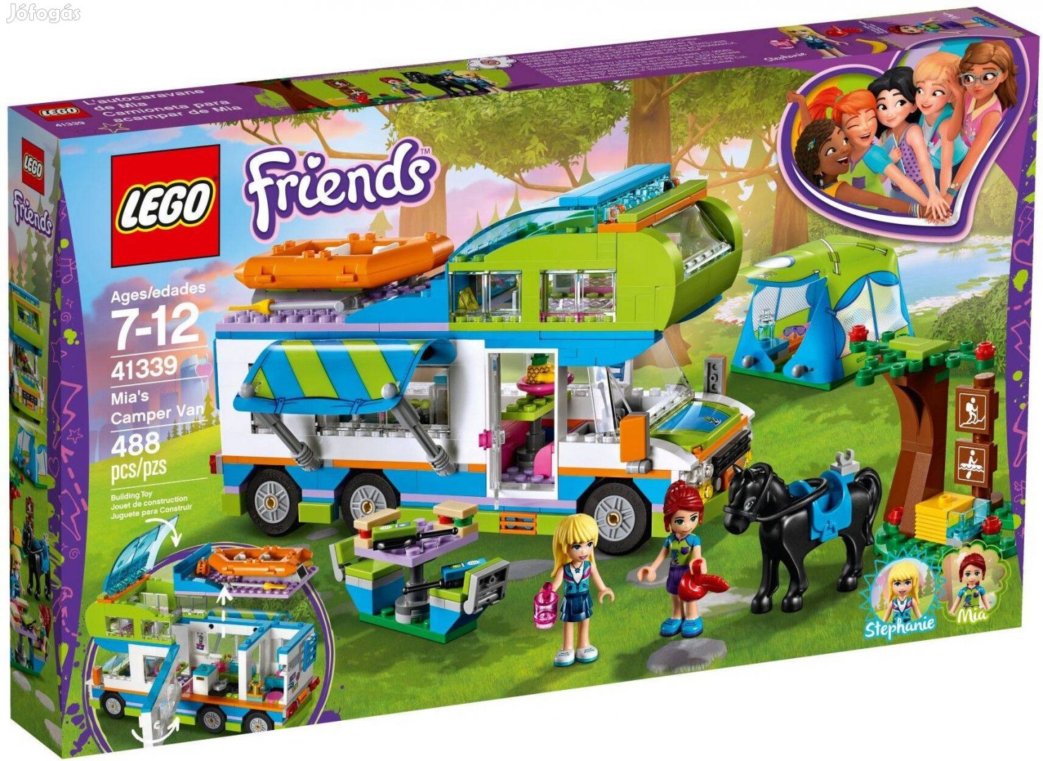 LEGO Friends 41339 Mia's Camper Van bontatlan, új