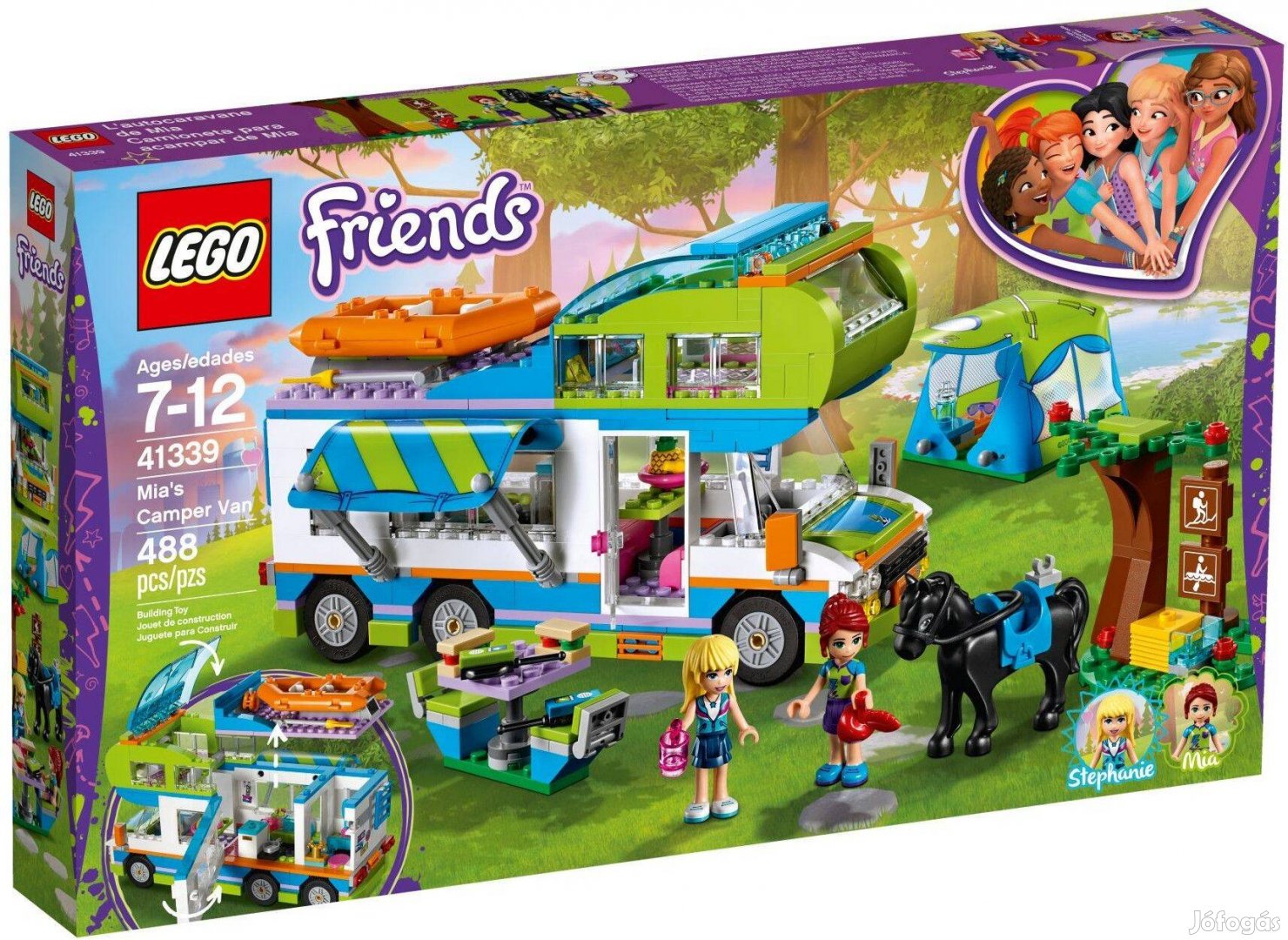 LEGO Friends 41339 Mia's Camper Van bontatlan, új