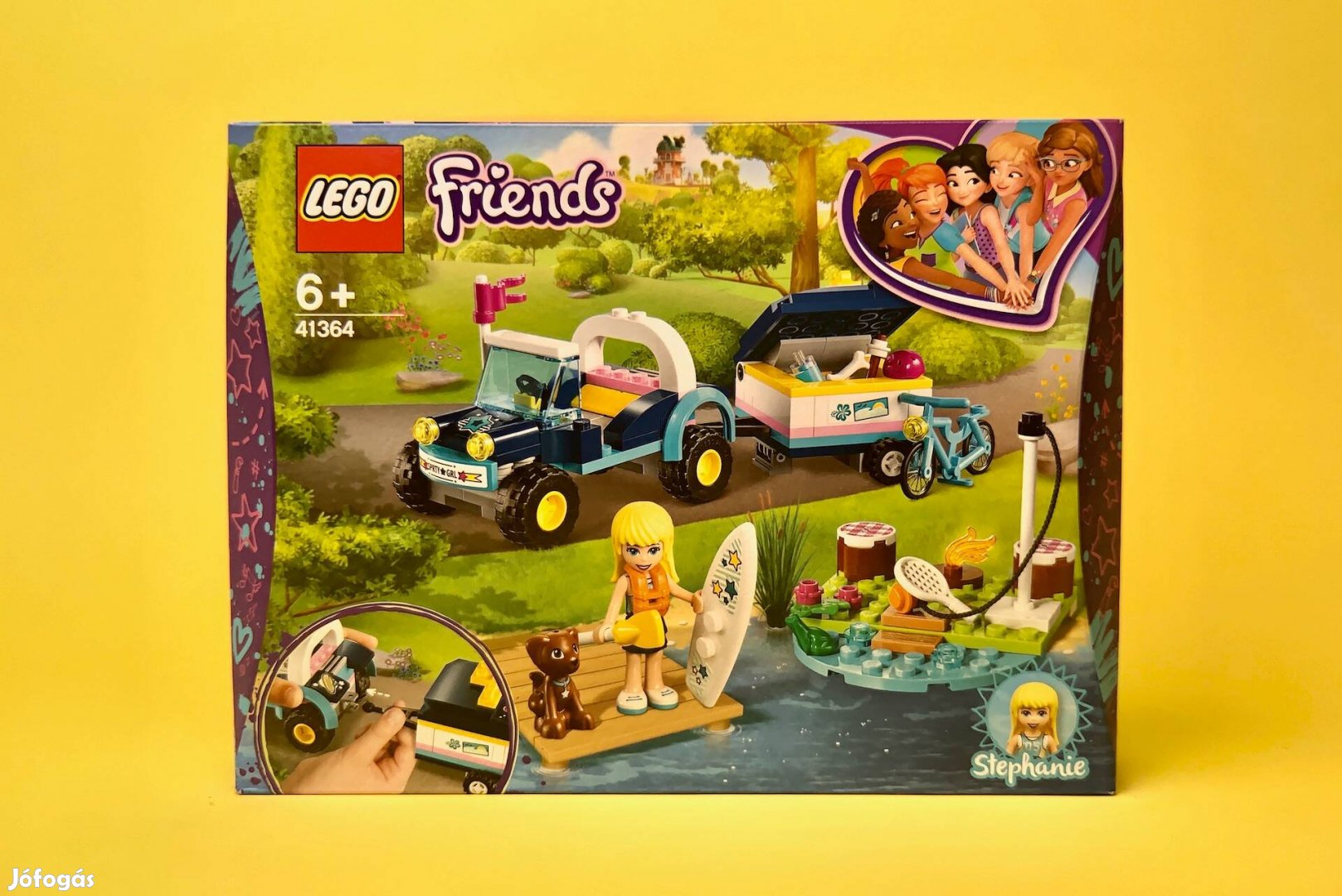 LEGO Friends 41364 Stephanie's Buggy & Trailer, Új, Bontatlan