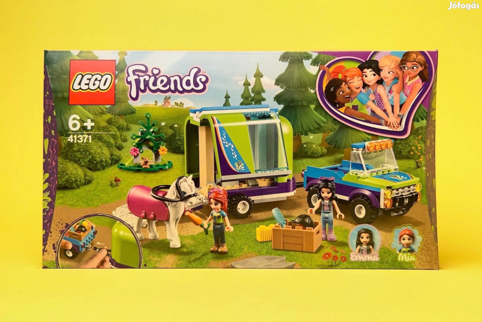 LEGO Friends 41371 Mia's Horse Trailer, Új, Bontatlan