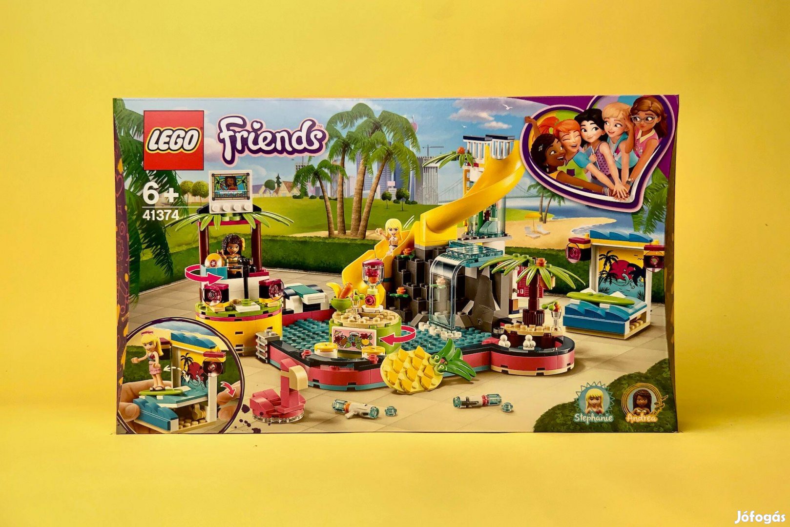 LEGO Friends 41374 Andrea's Pool Party, Új, Bontatlan