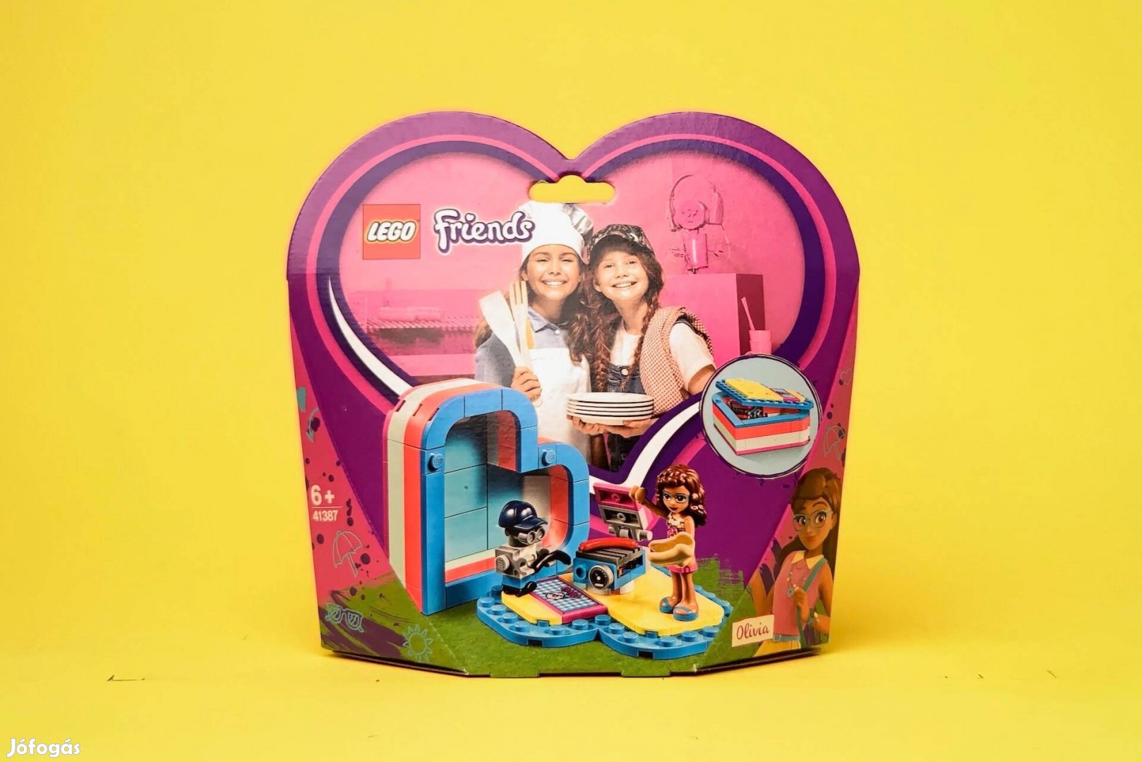 LEGO Friends 41387 Olivia's Summer Heart Box, Új, Bontatlan