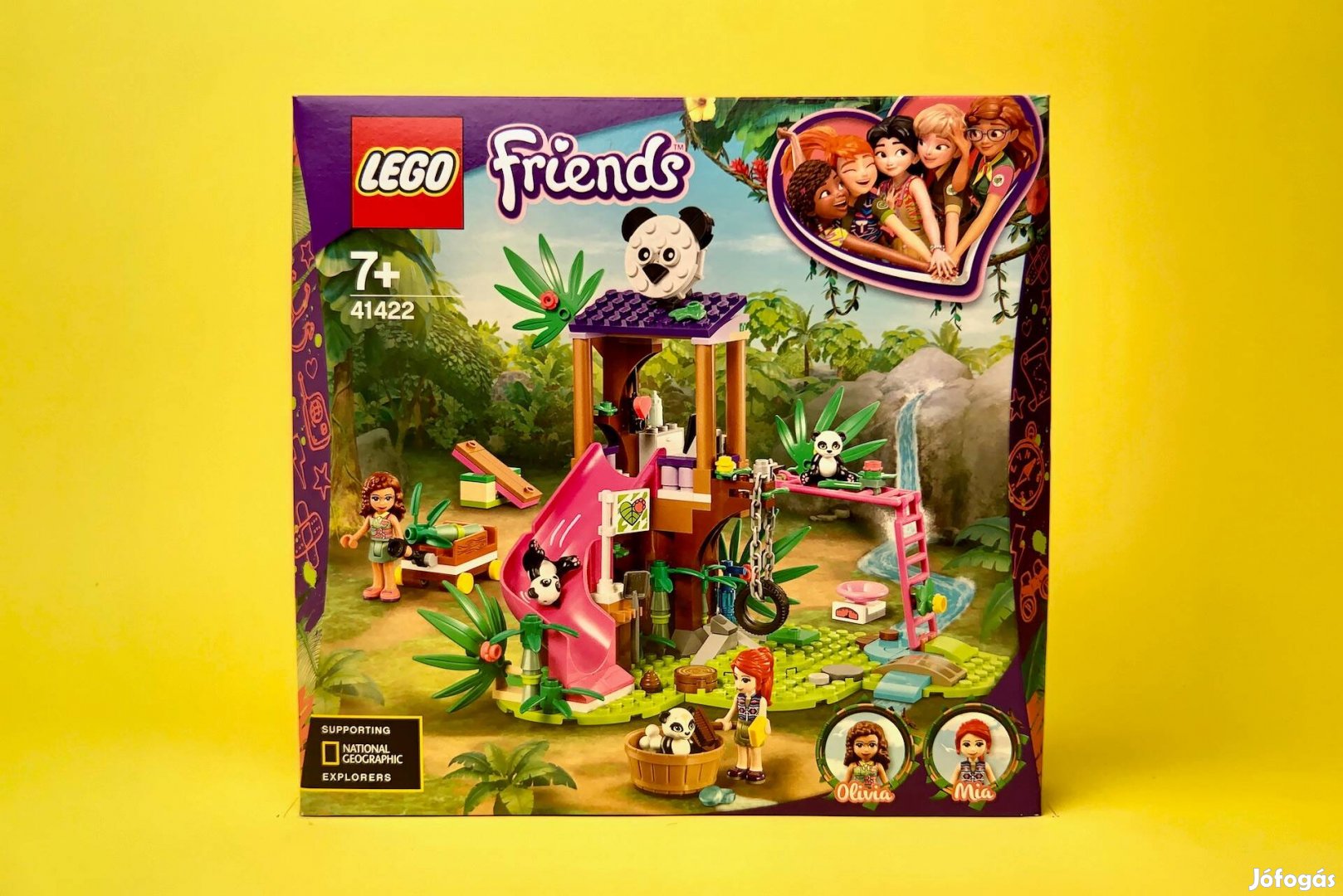 LEGO Friends 41422 Panda Jungle Tree House, Új, Bontatlan
