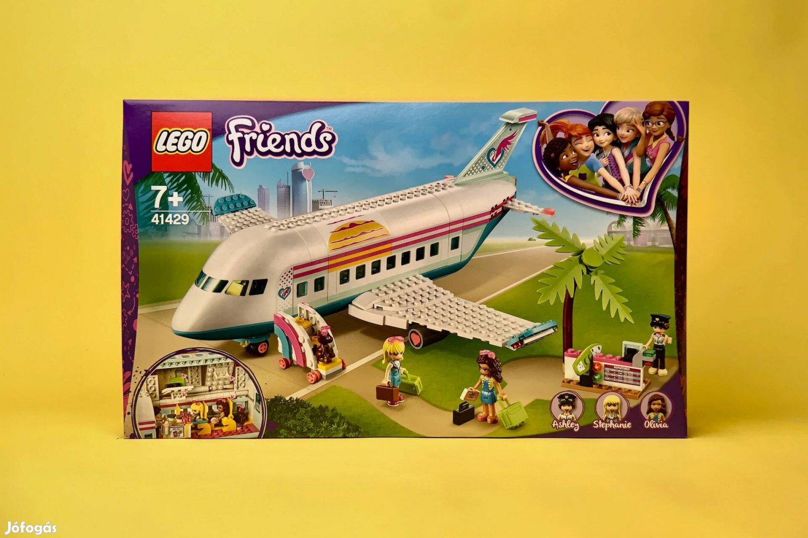 LEGO Friends 41429 Heartlake City Airplane, Uj, Bontatlan