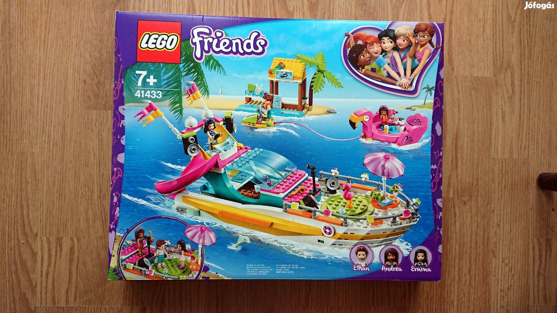 LEGO Friends 41433 Party Boat (bulihajó) - új, bontatlan