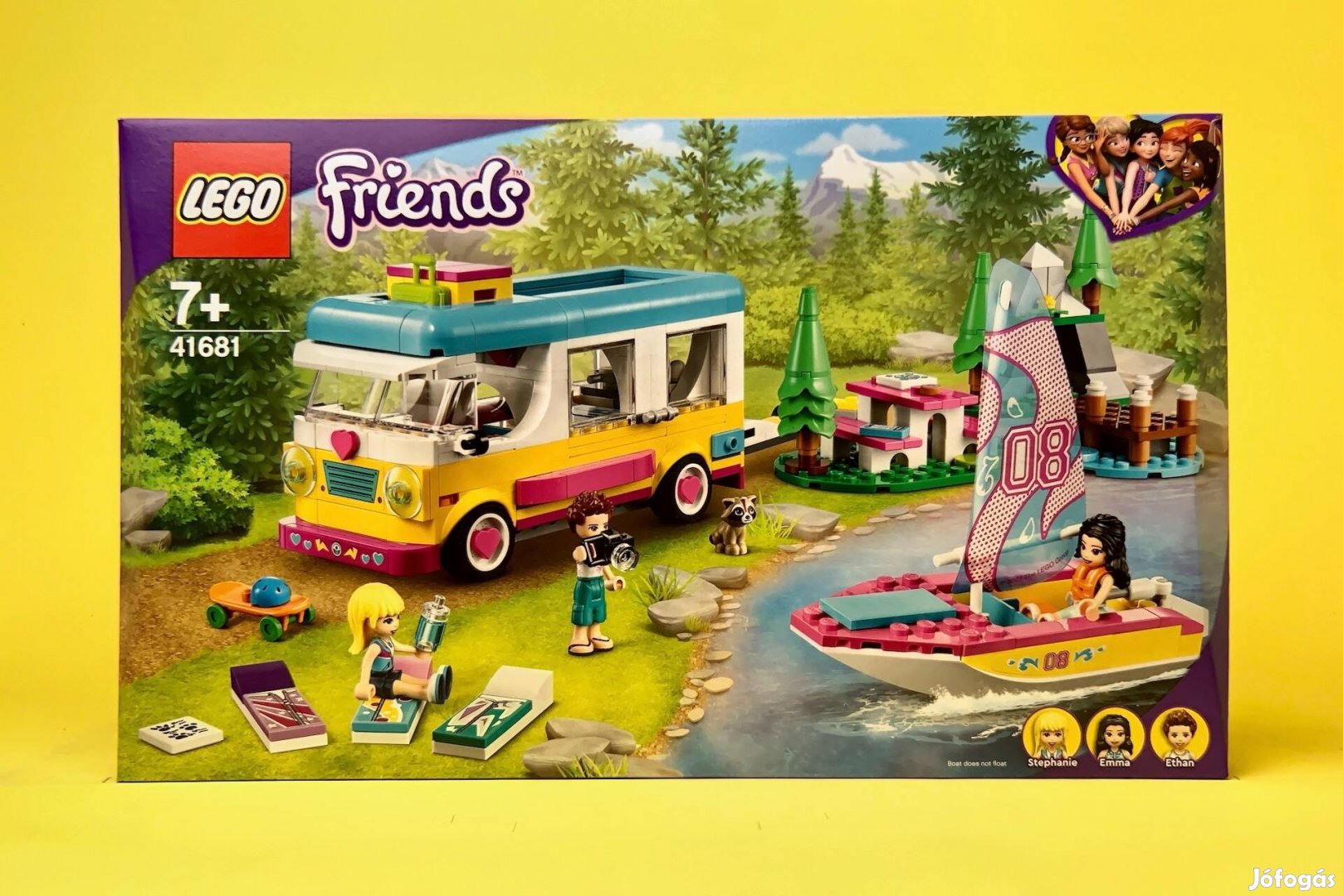 LEGO Friends 41681 Forest Camper Van and Sailboat, Új, Bontatlan