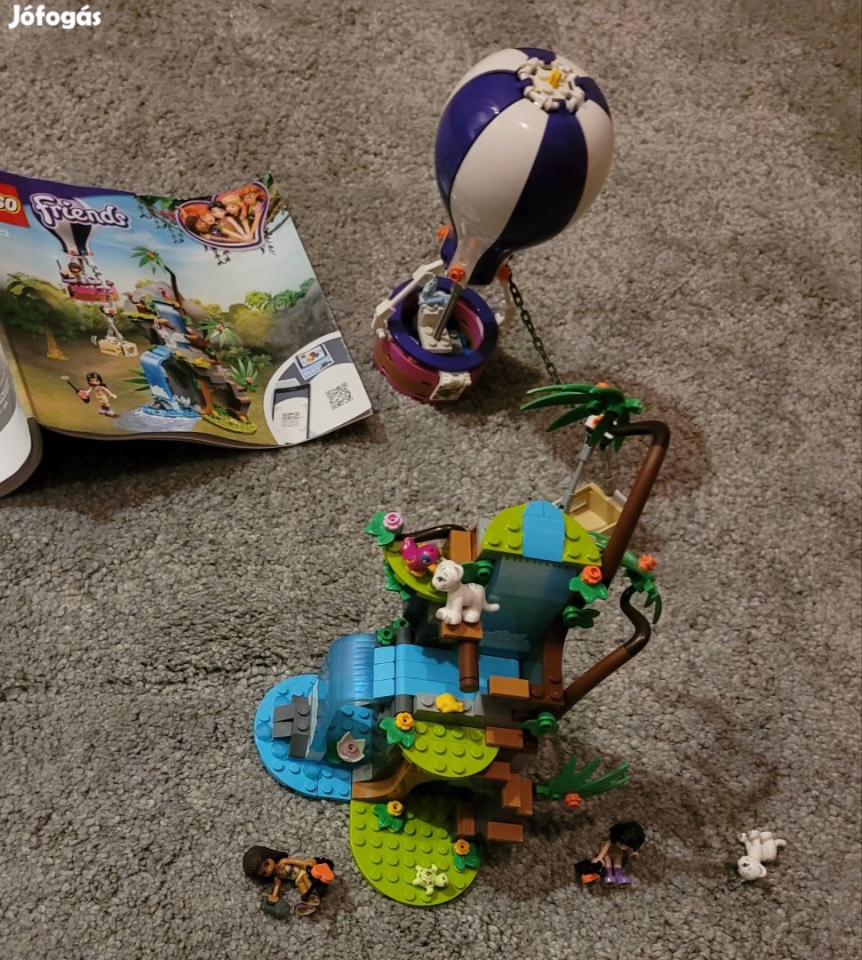 LEGO Friens 41423 Hőlégballonos tigris mentőakció- doboz nélkül