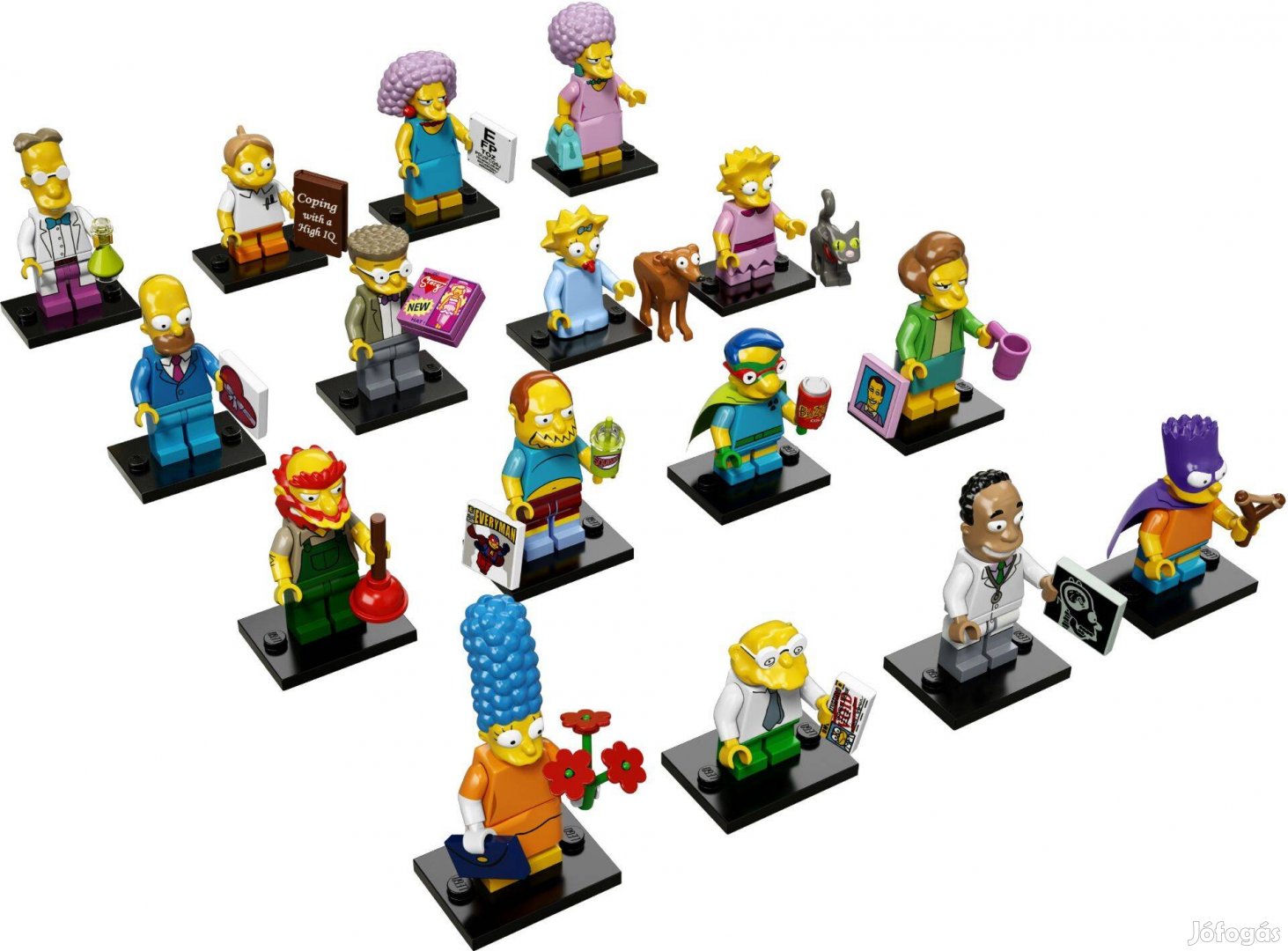 LEGO Gyűjthető minifigura Simpson 2 széria, teljes sorozat 16 db, 7100