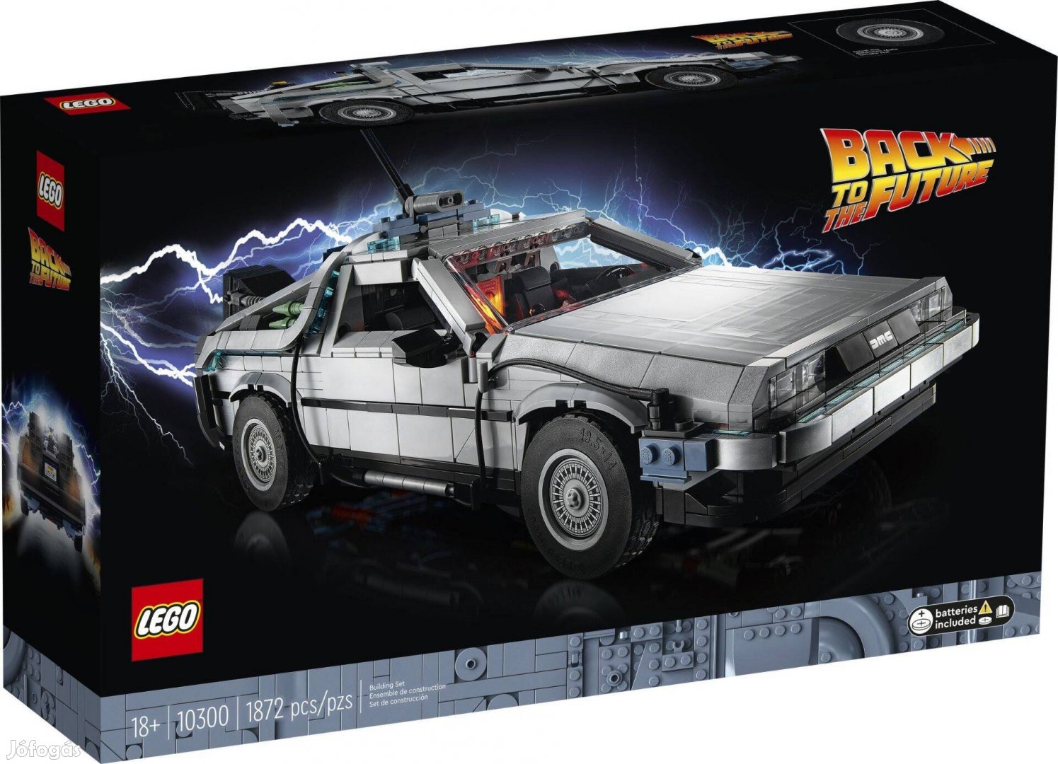 LEGO Icons 10300 Back to the Future Time Machine új, bontatlan