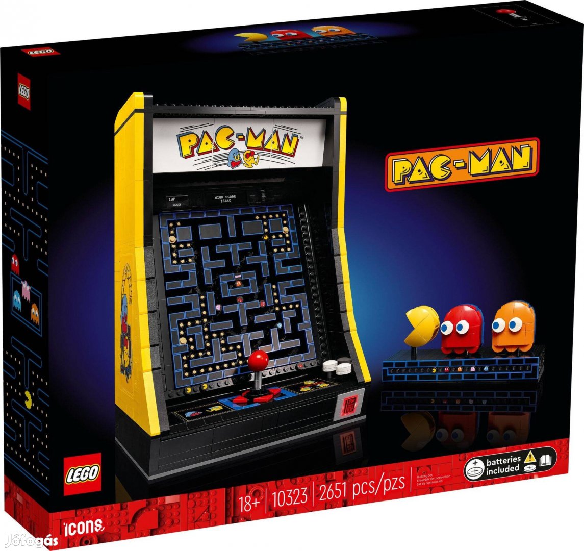LEGO Icons 10323 PAC-MAN Arcade új, bontatlan