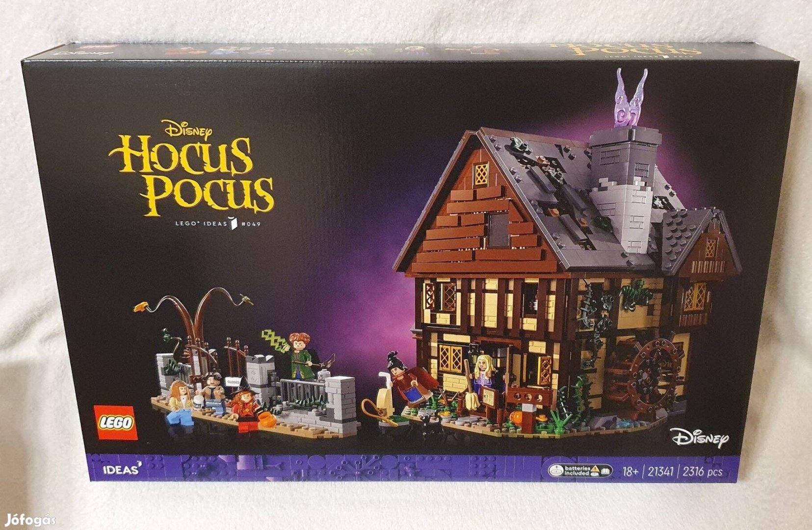 LEGO Ideas-Disney-Hókusz pókusz-A Sanderson nővérek háza (21341) Új!