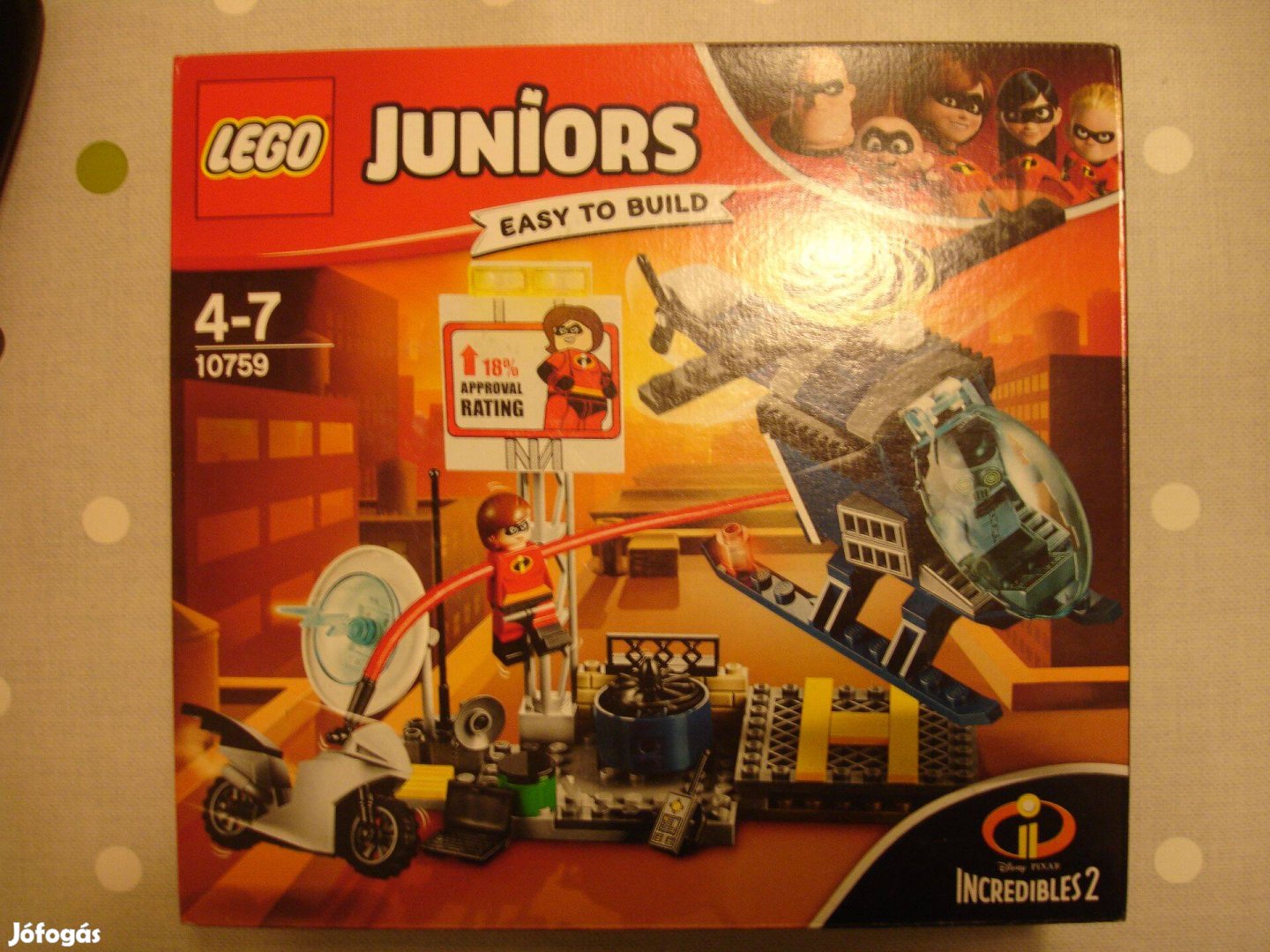 LEGO Juniors 10759 Nyúlányka üldözése a háztetőn Bontatlan