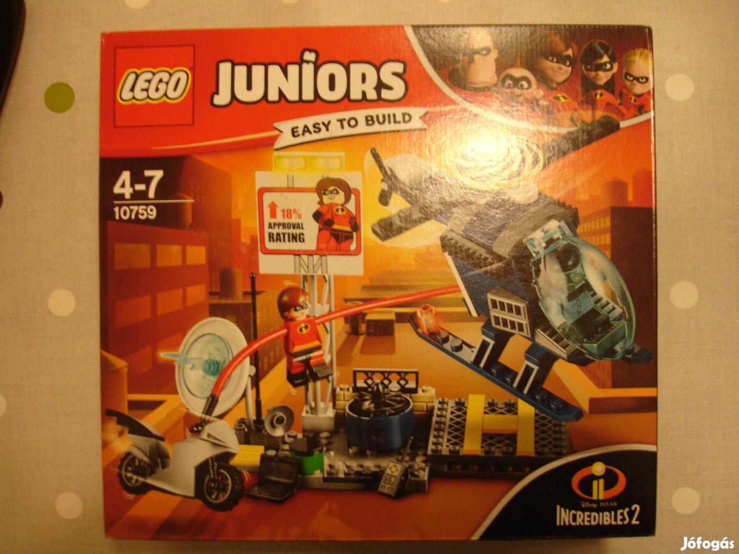 LEGO Juniors 10759 Nyúlányka üldözése a háztetőn Bontatlan