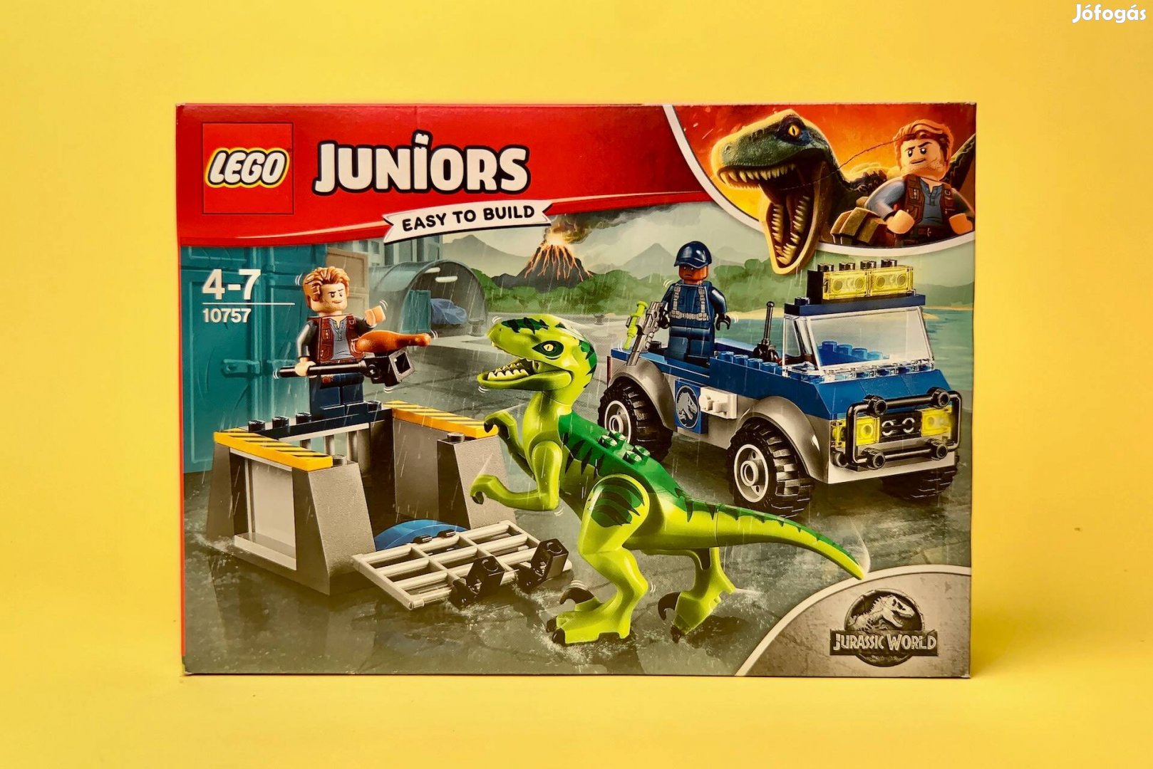 LEGO Jurassic World 10757 Raptor Rescue Truck, Uj, Bontatlan