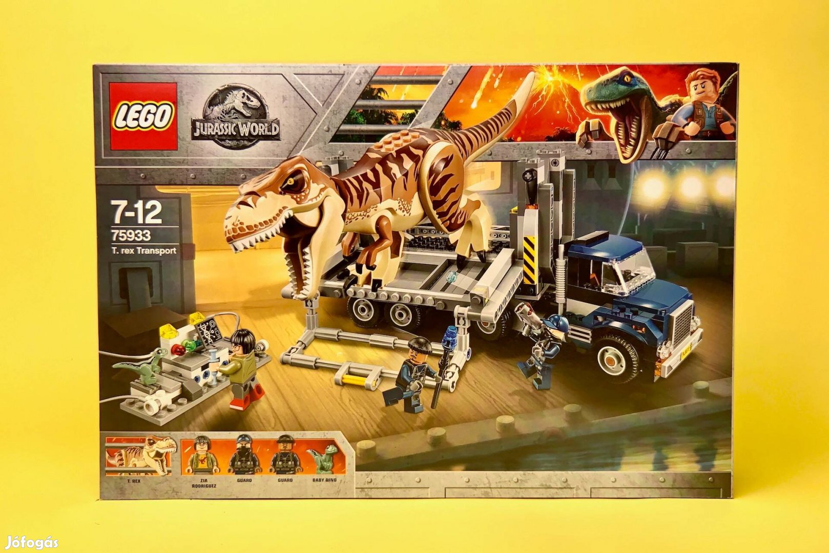 LEGO Jurassic World 75933 T. Rex Transport, Uj, Bontatlan