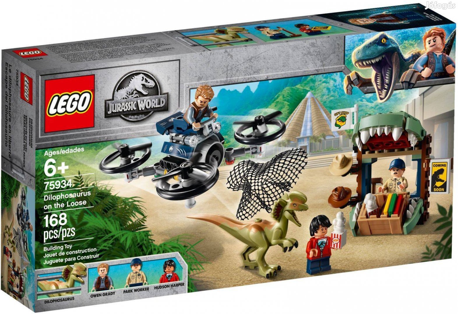 LEGO Jurassic World 75934 Dilophosaurus on the Loose új, bontatlan