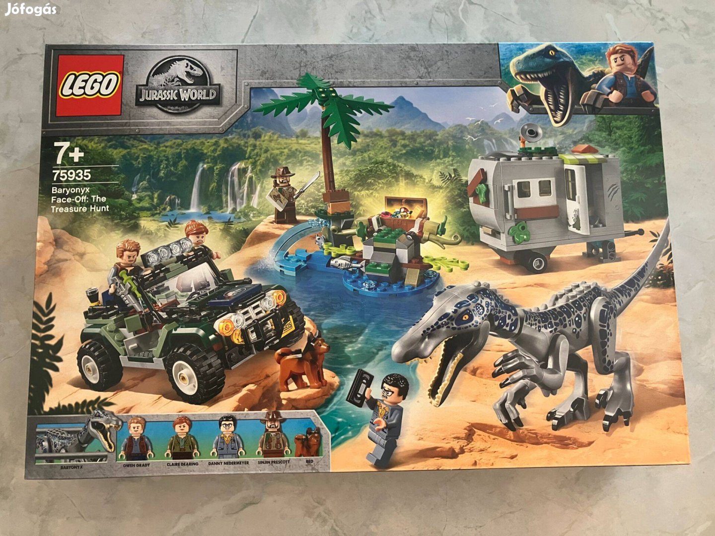 LEGO Jurassic World 75935 - Baryonyx bonyodalom: A kincsvadászat (új,