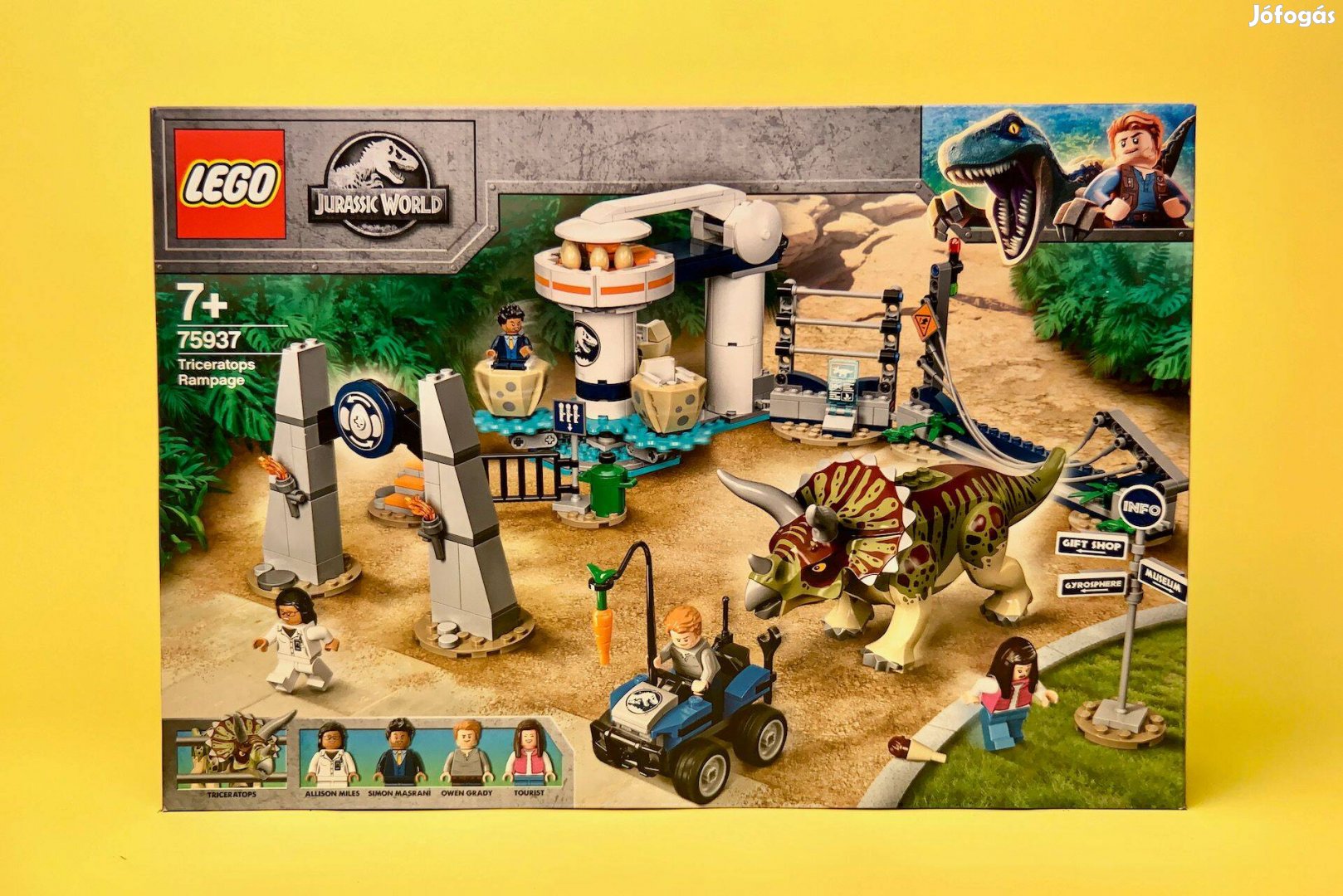 LEGO Jurassic World 75937 Triceratops Rampage, Új, Bontatlan
