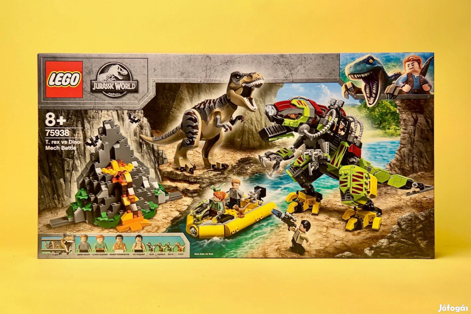 LEGO Jurassic World 75938 T. rex vs Dino-Mech Battle, Uj, Bontatlan