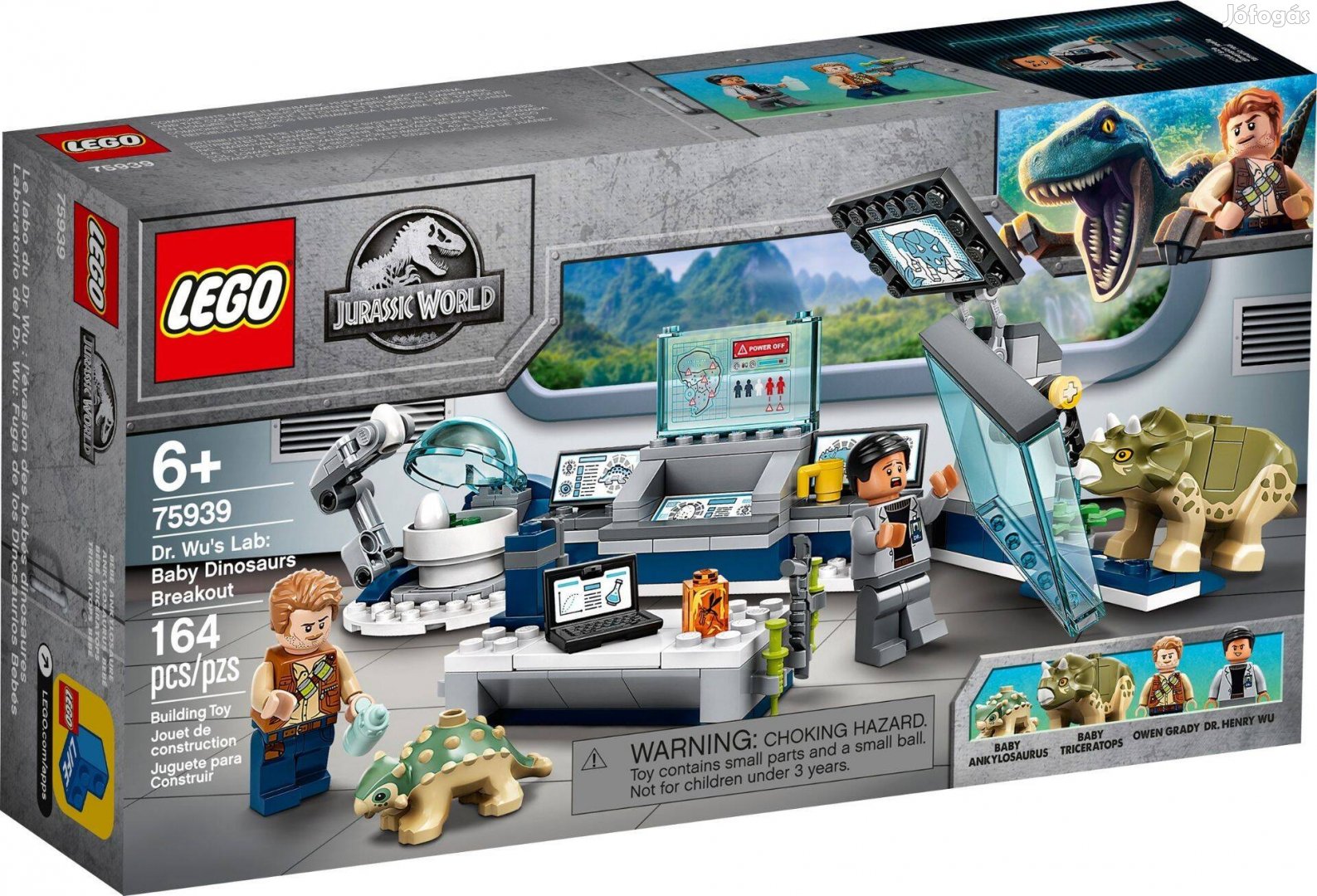 LEGO Jurassic World 75939 Dr. Wu's Lab: Baby Dinosaurs Breakout új, bo