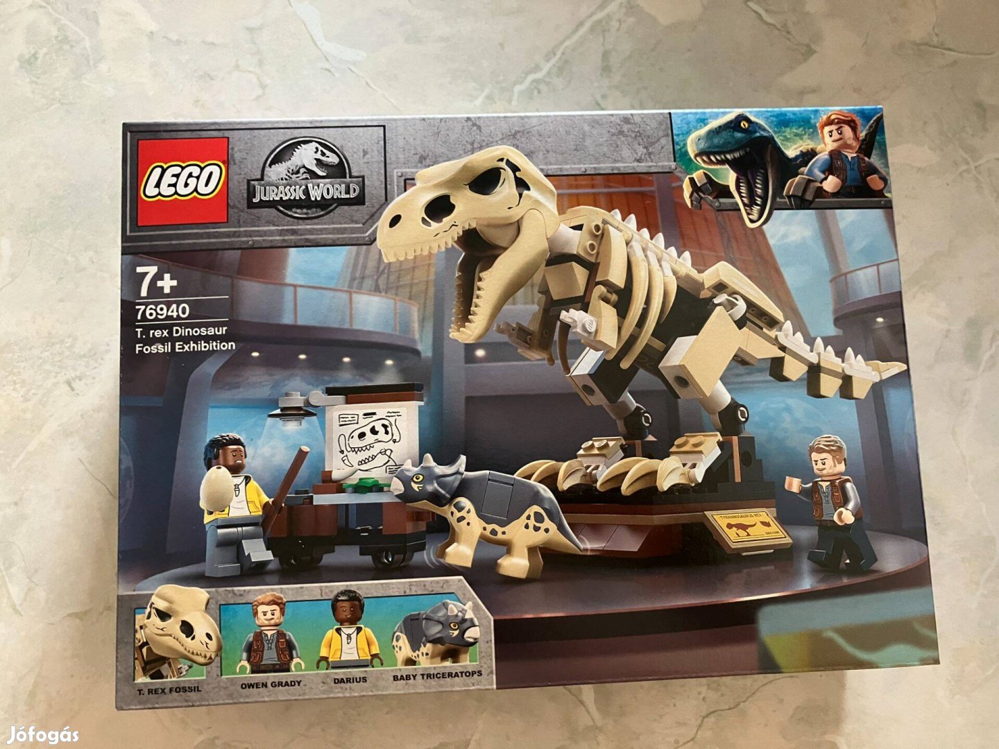 LEGO Jurassic World 76940 - T-Rex dinoszaurusz őskövület kiállítás (új