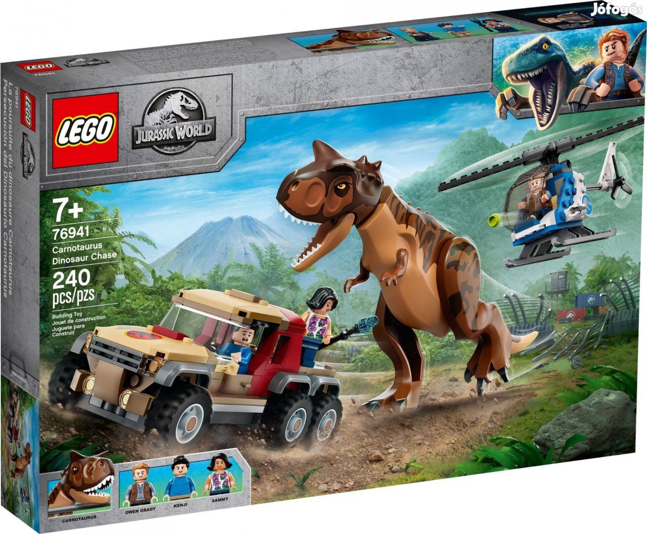 LEGO Jurassic World 76941 Carnotaurus Dinosaur Chase új, bontatlan