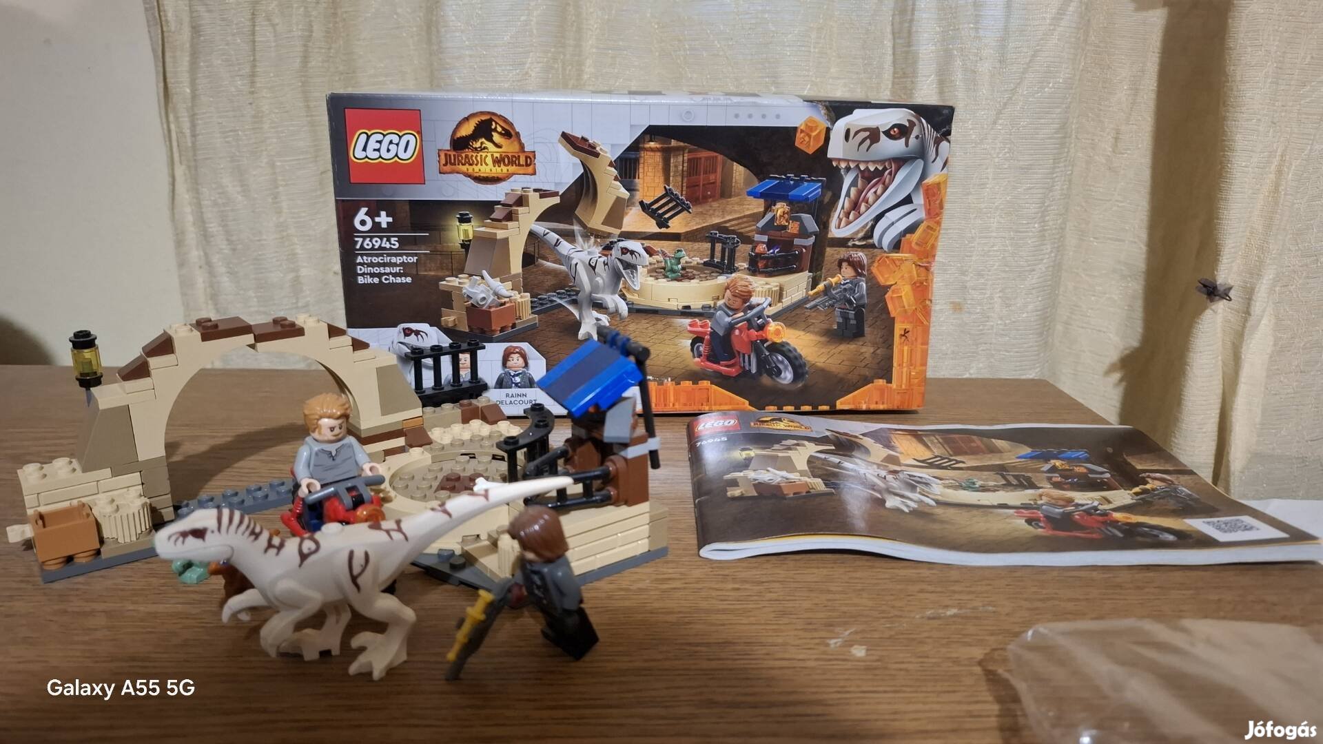 LEGO Jurassic World 76945 Antrociraptor Dinosaur Bike Chase