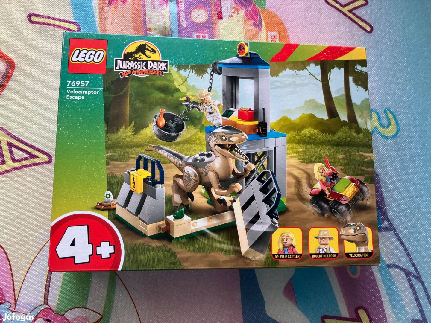 LEGO Jurassic World 76957 - Velociraptor szökés (új, bontatlan)