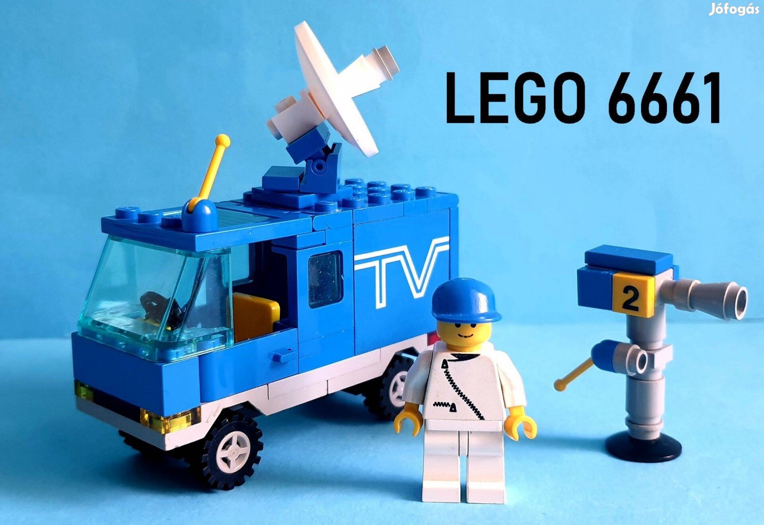 LEGO Legoland 6661 TV Van / Mobile TV Studio (1989), hiánytalan