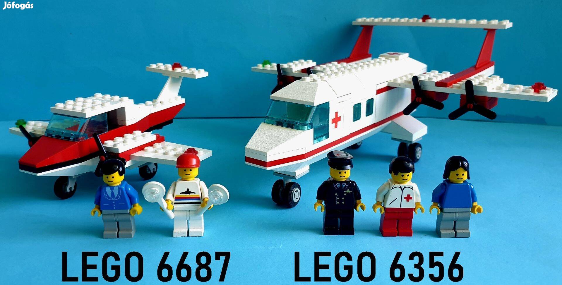 LEGO Legoland 6687 Turbo Prop, 6356 Med-Star Rescue Plane, hiánytalan