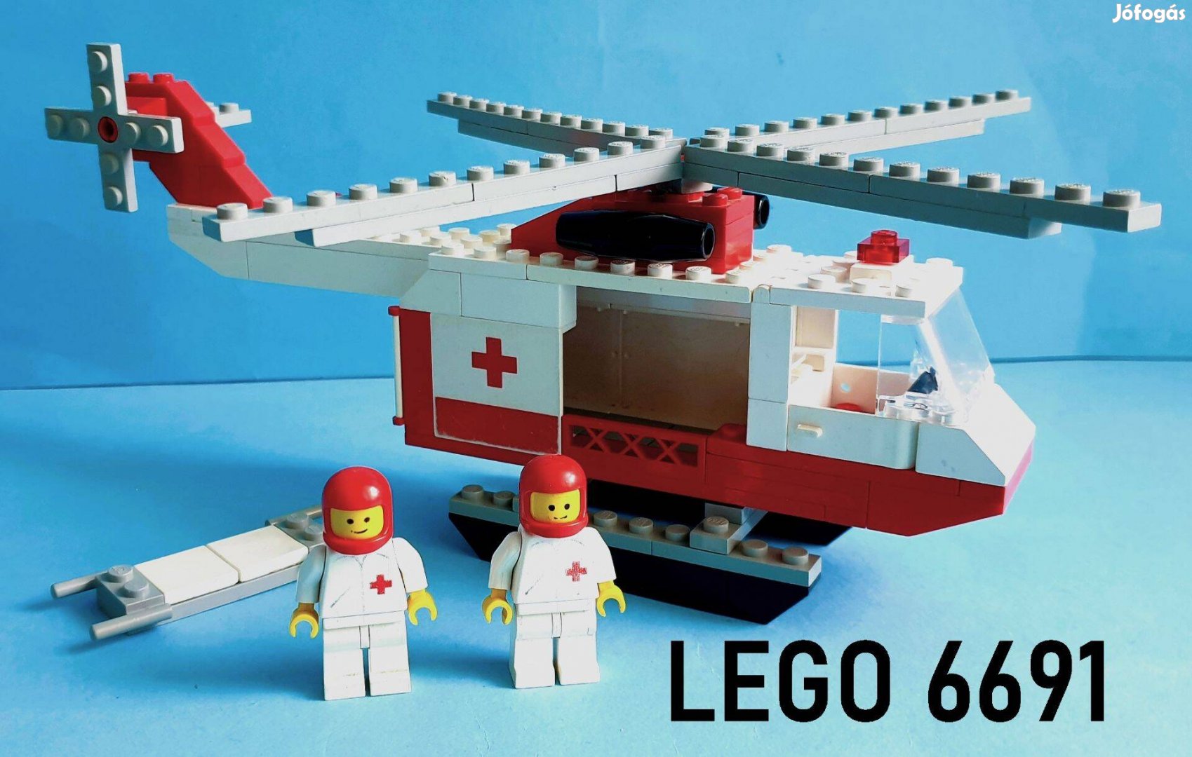 LEGO Legoland 6691 Red Cross Helicopter (1981), hiánytalan