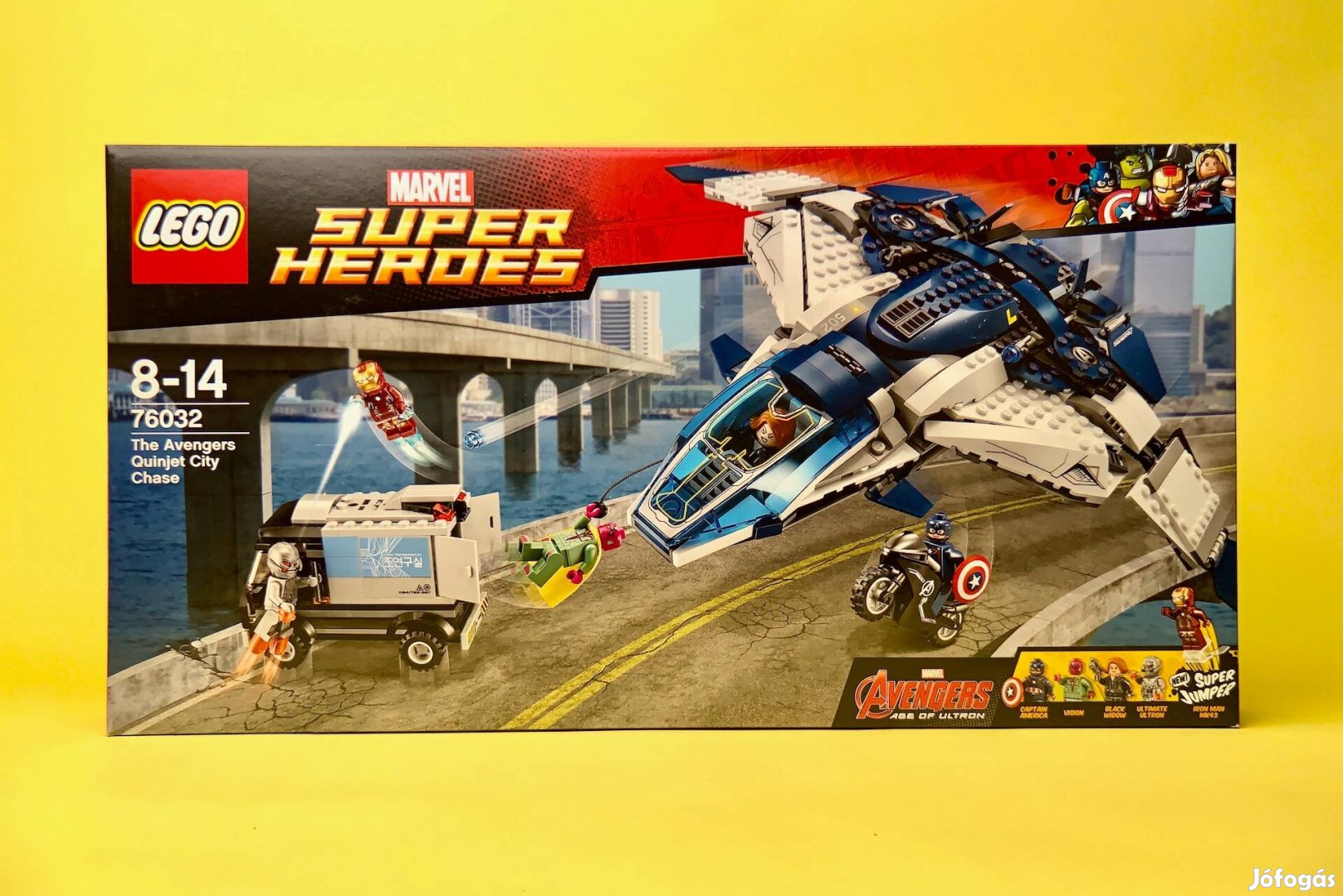 LEGO Marvel 76032 The Avengers Quinjet City Chase, Uj, Bontatlan