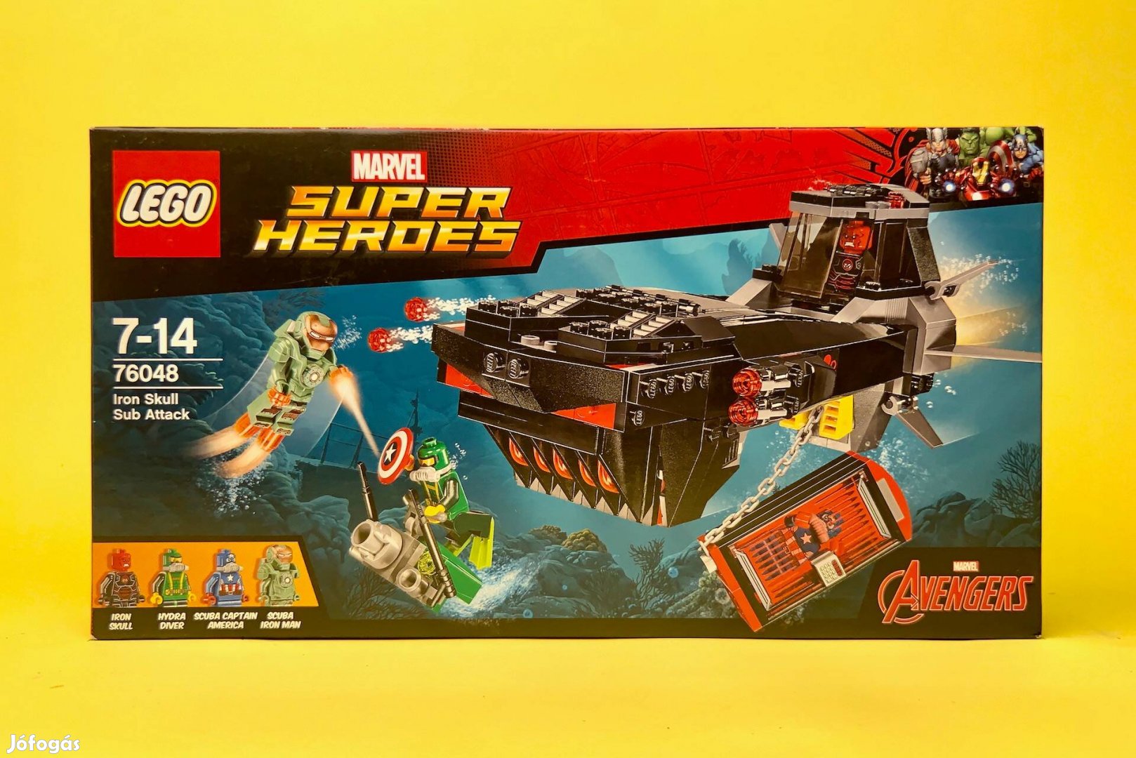 LEGO Marvel 76048 Iron Skull Sub Attack, Uj, Bontatlan