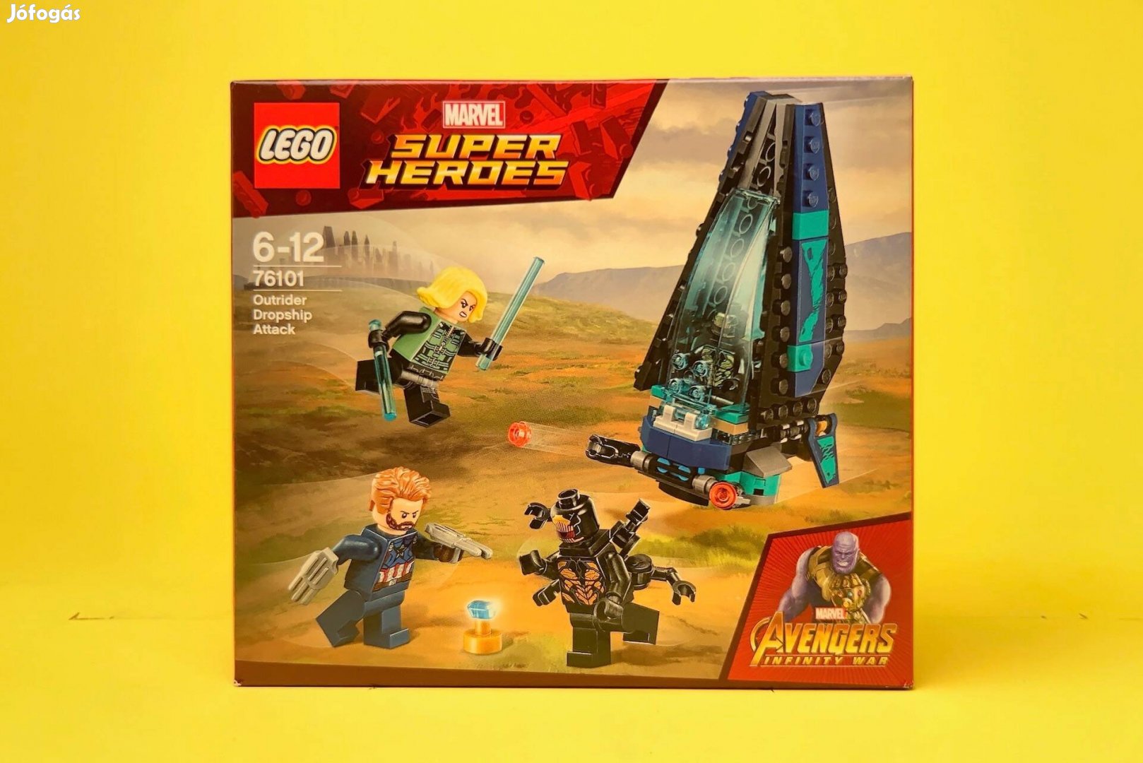 LEGO Marvel 76101 Outrider Dropship Attack, Uj, Bontatlan