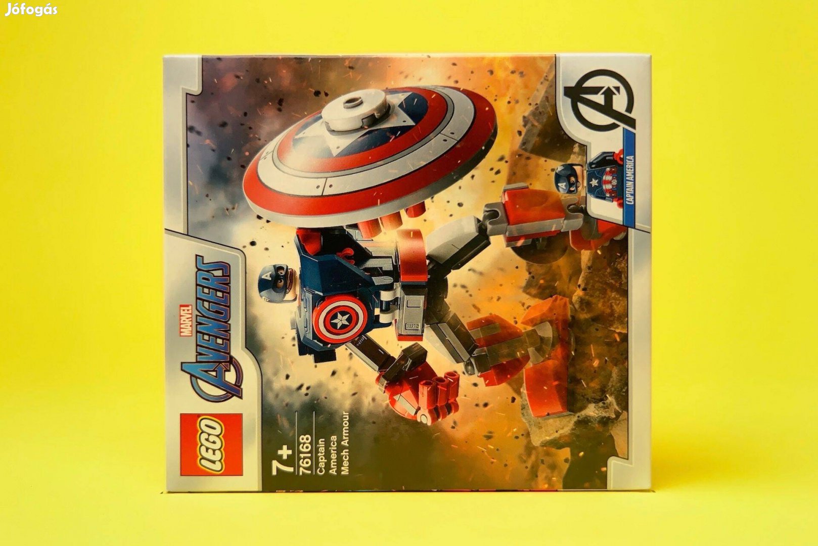 LEGO Marvel 76168 Captain America Mech Armor, Új, Bontatlan