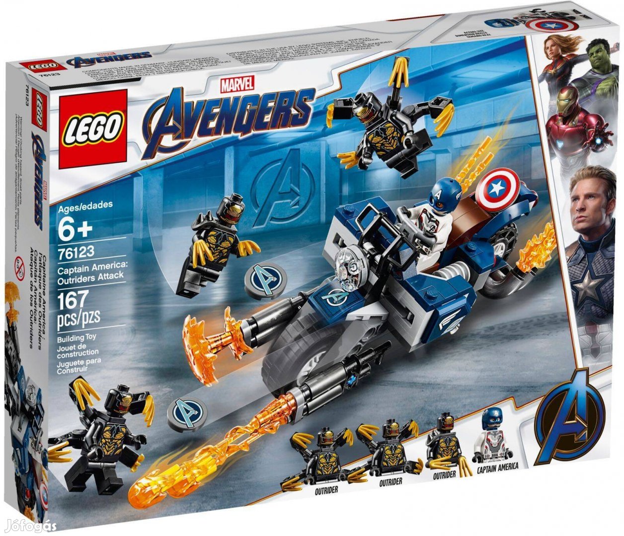 LEGO Marvel Super Heroes 76123 Captain America: Outriders Attack új, b