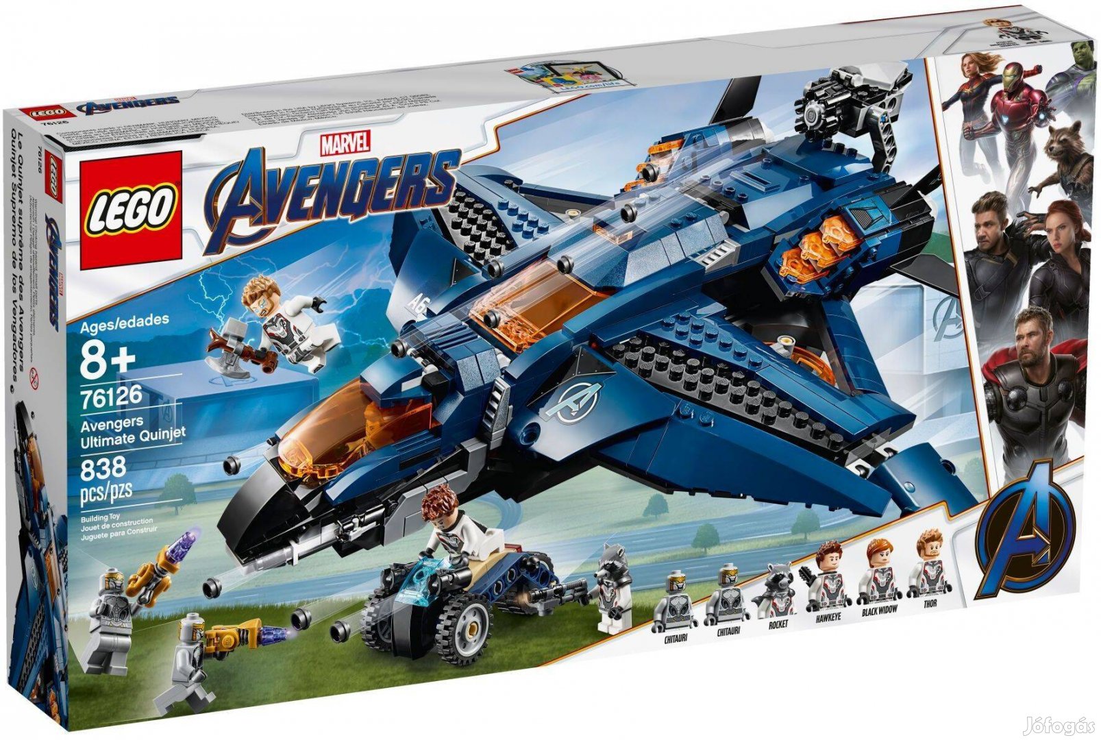 LEGO Marvel Super Heroes 76126 Avengers Ultimate Quinjet bontatlan, új