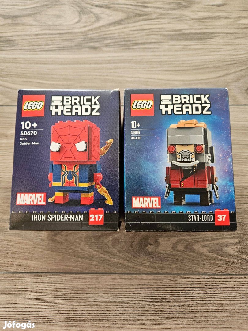 LEGO Marvel Super Heroes Brickheadz Vas Pókember 40670 Űrlord 41606 új