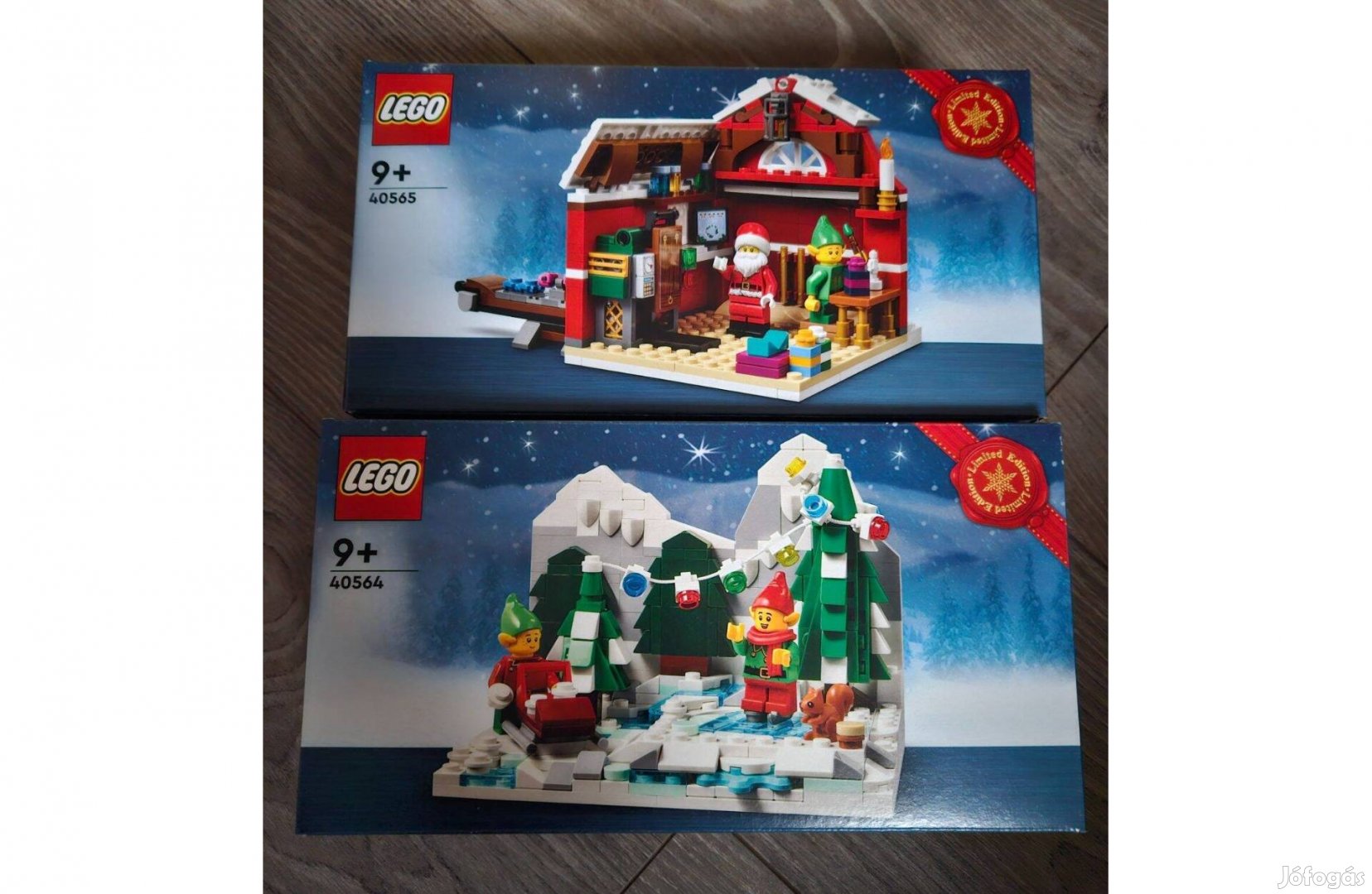 LEGO Mikulásgyár 40565 és Téli manók 40564 bontatlan együtt eladó!