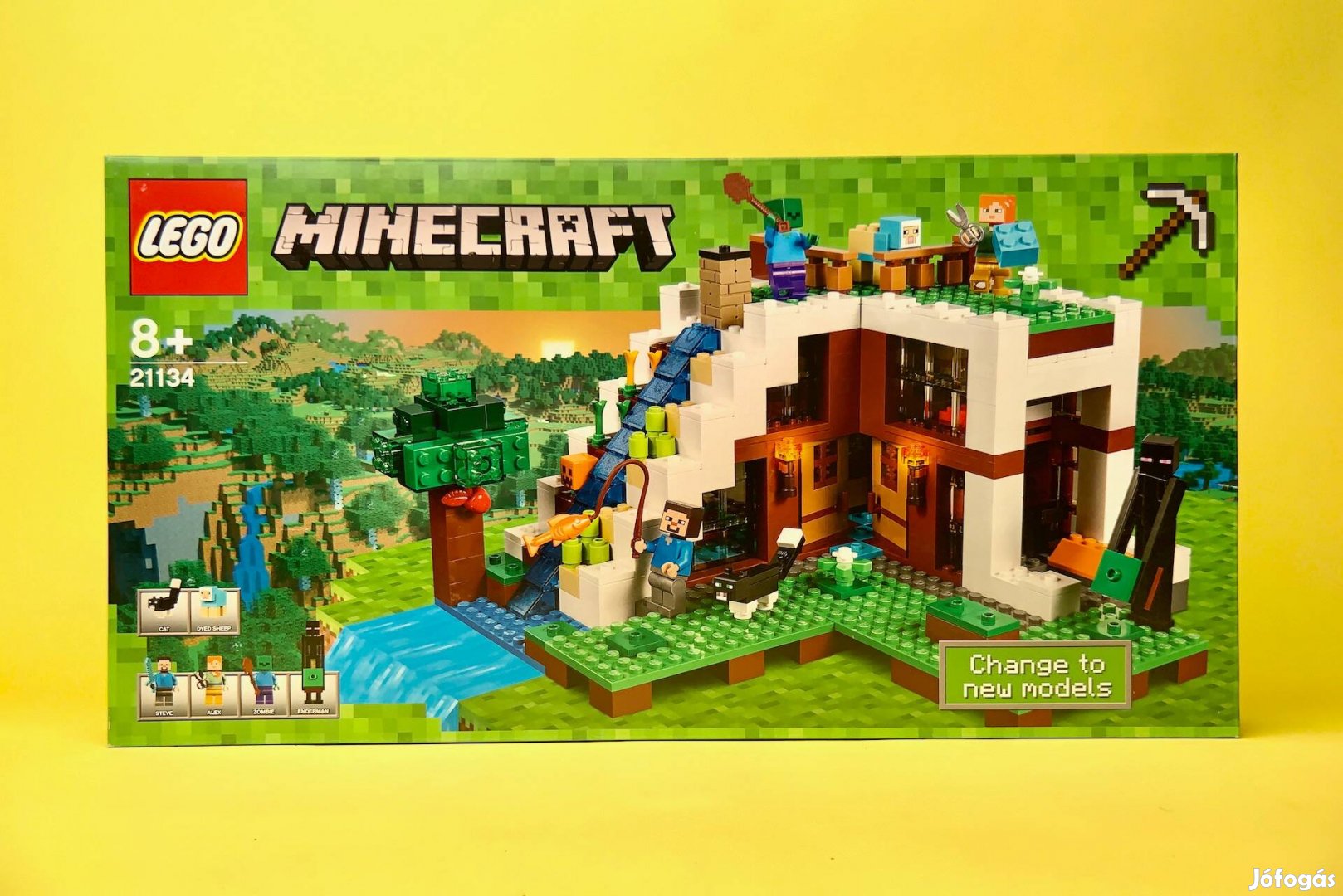 LEGO Minecraft 21134 The Waterfall Base, Uj, Bontatlan