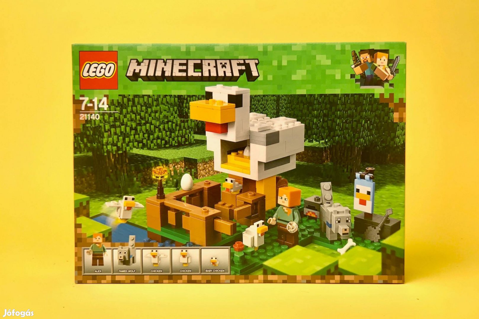 LEGO Minecraft 21140 The Chicken Coop, Uj, Bontatlan