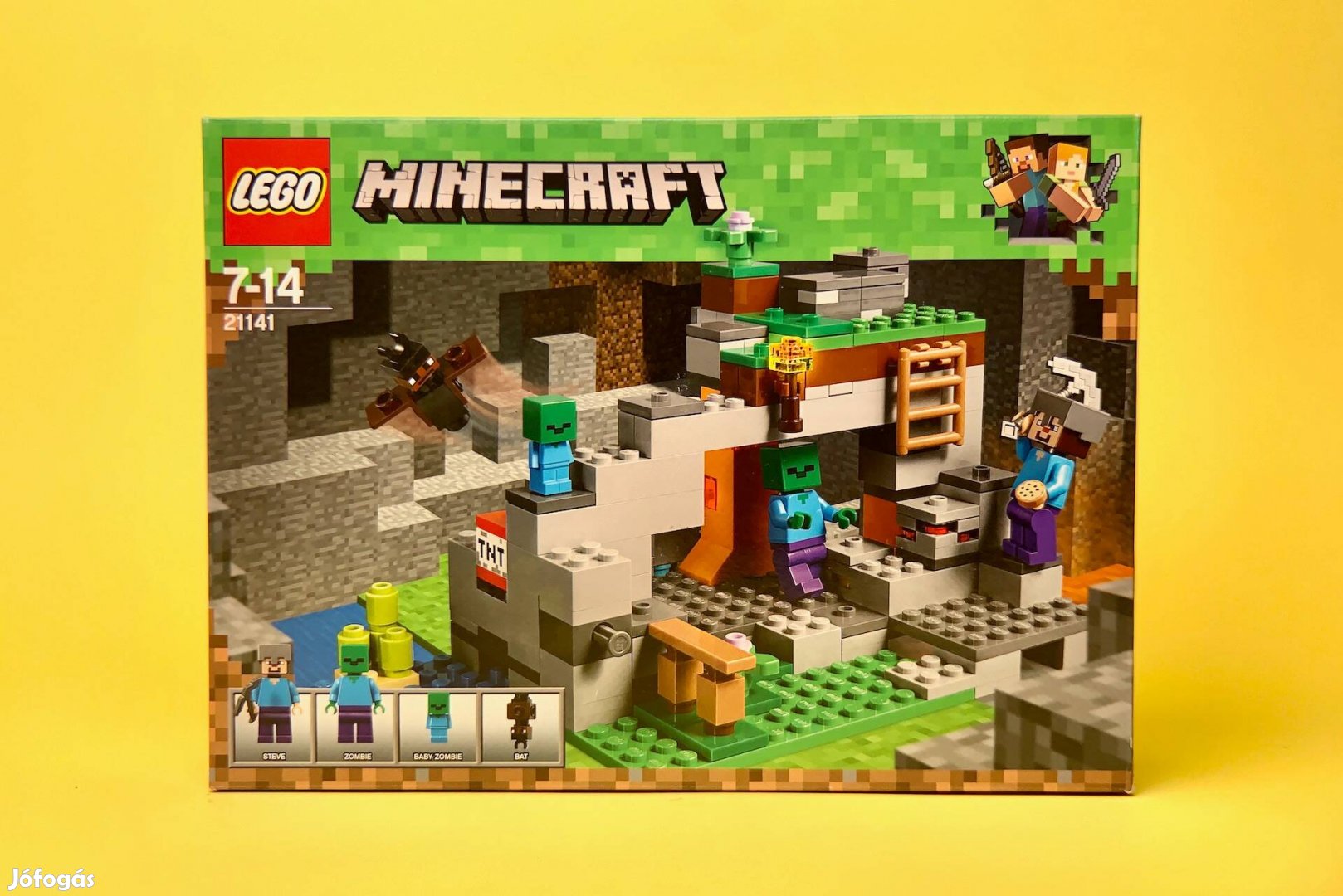LEGO Minecraft 21141 The Zombie Cave, Uj, Bontatlan