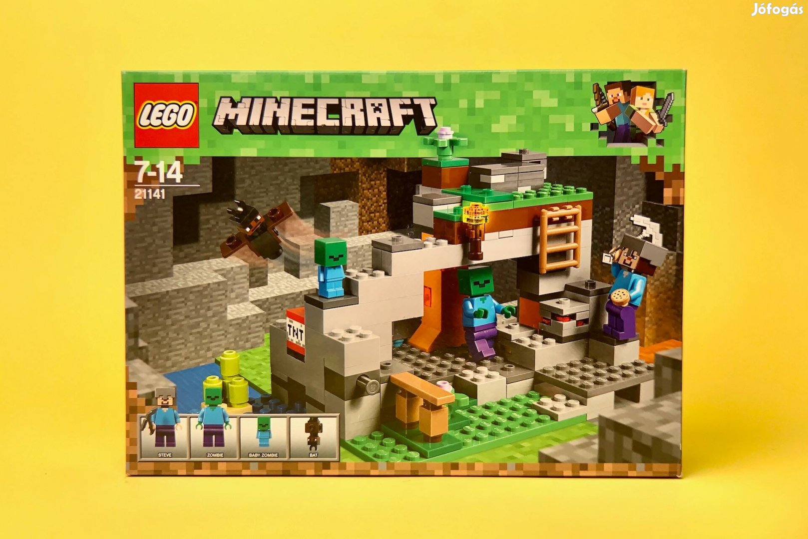 LEGO Minecraft 21141 The Zombie Cave, Uj, Bontatlan