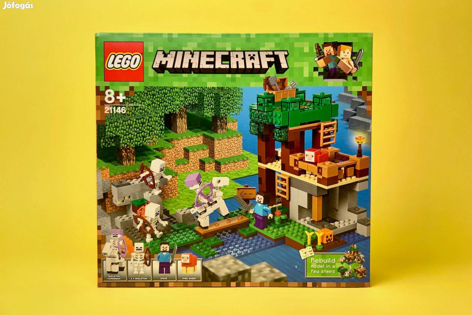 LEGO Minecraft 21146 The Skeleton Attack, Uj, Bontatlan