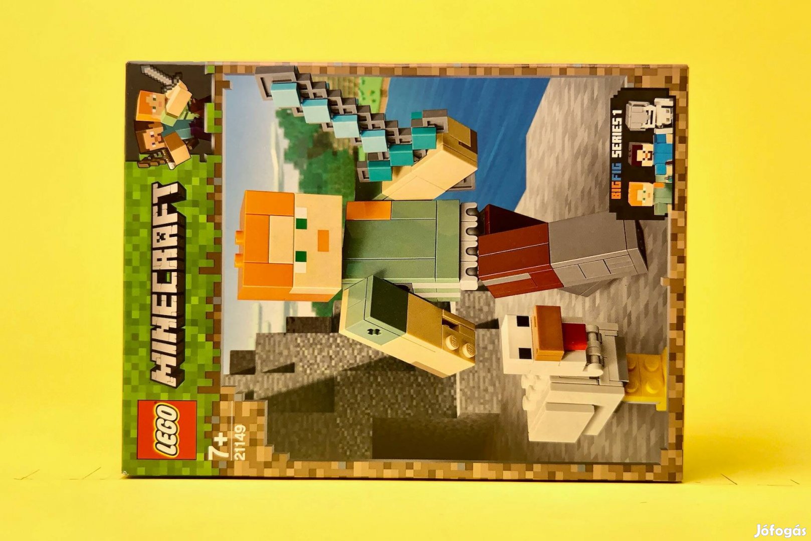 LEGO Minecraft 21149 Alex Bigfig with Chicken, Új, Bontatlan