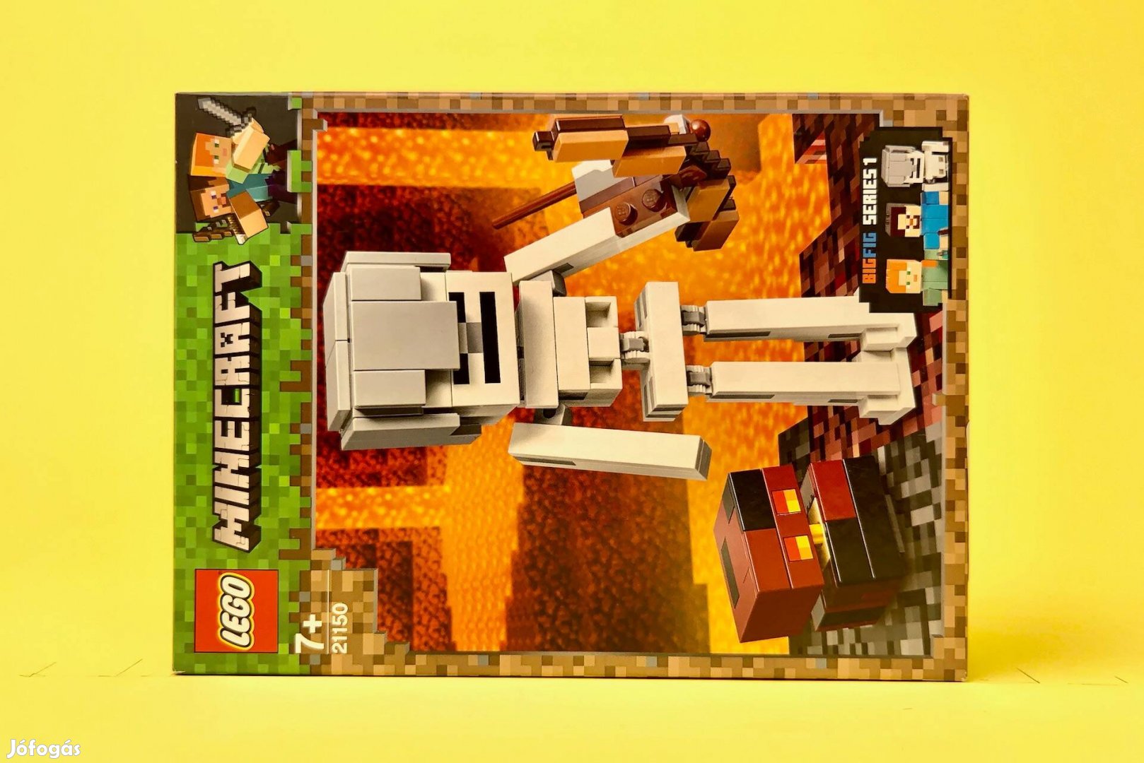 LEGO Minecraft 21150 Skeleton Bigfig with Magma Cube, Új, Bontatlan