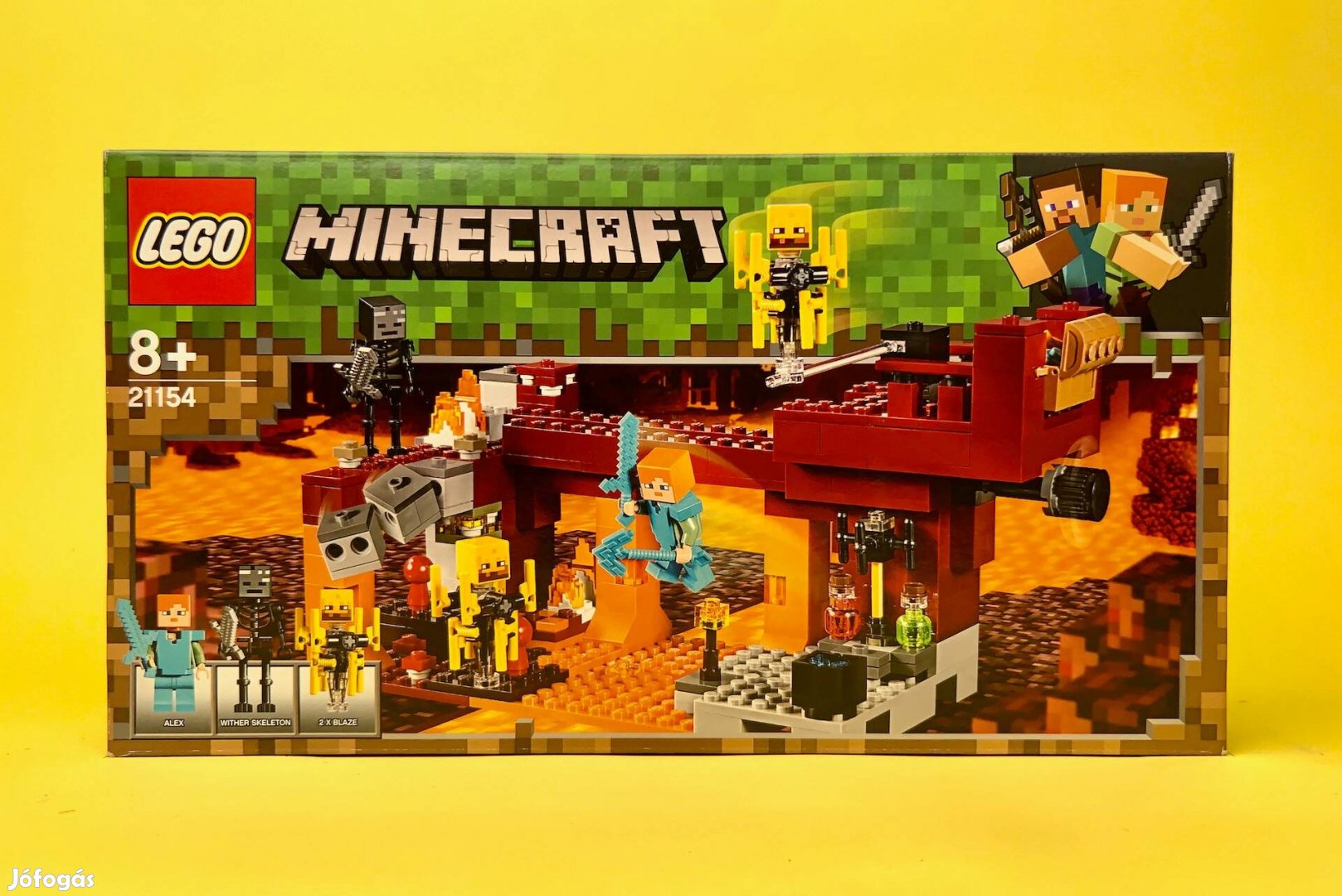 LEGO Minecraft 21154 The Blaze Bridge, Új, Bontatlan