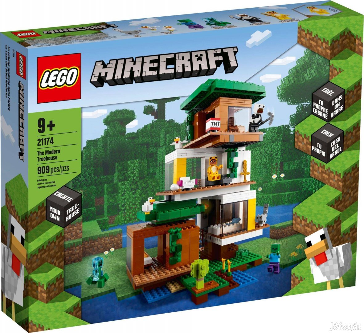 LEGO Minecraft 21174 The Modern Treehouse új, bontatlan